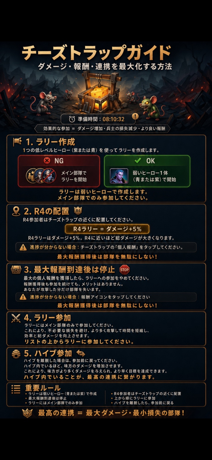 Cheese Trapガイド